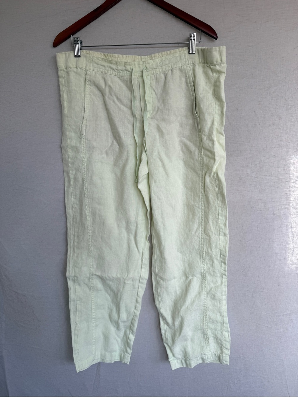 J. Jill Light Green Linen Pants